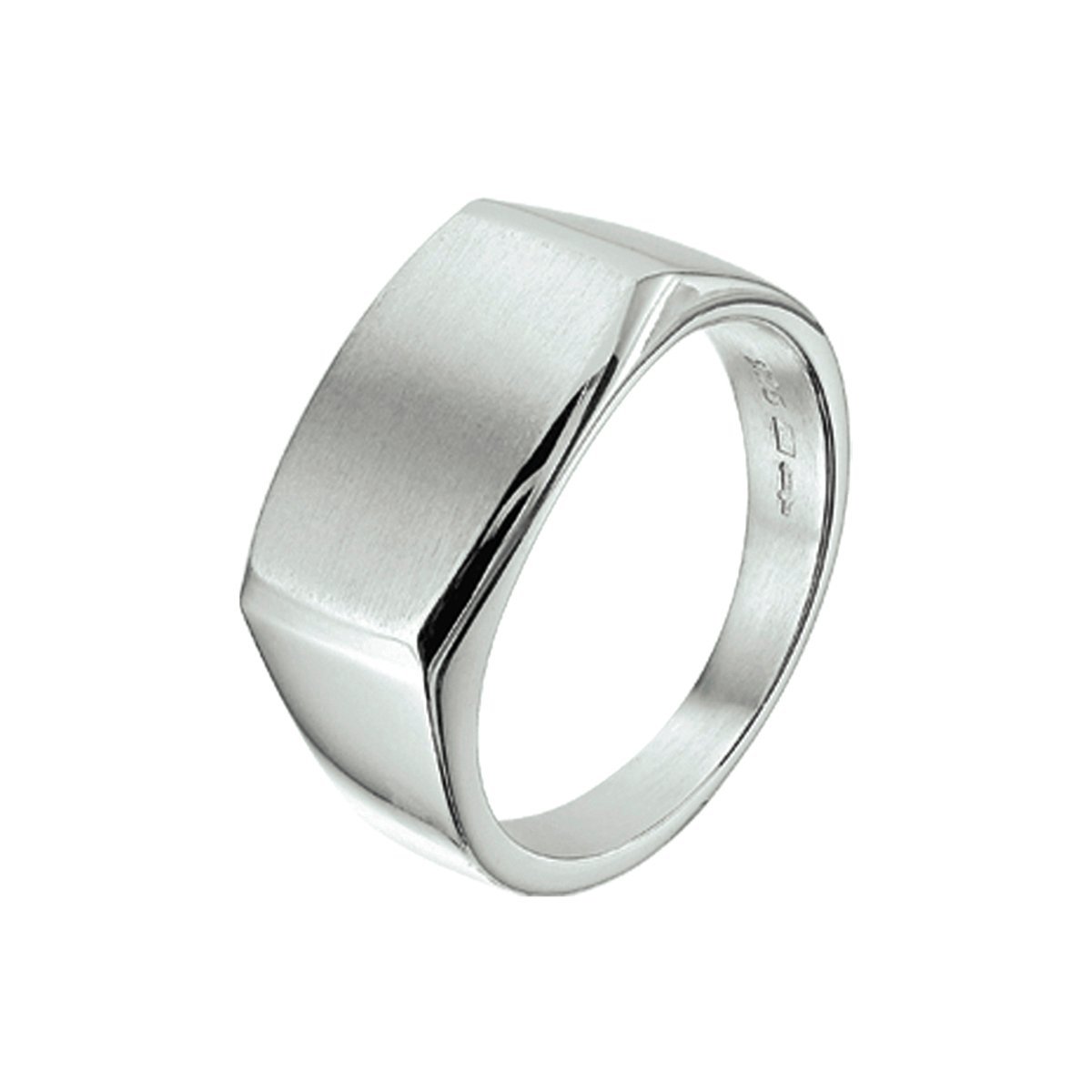 Gerhodineerd Zilver Ring Dwarsmodel Poli/Mat 1337358