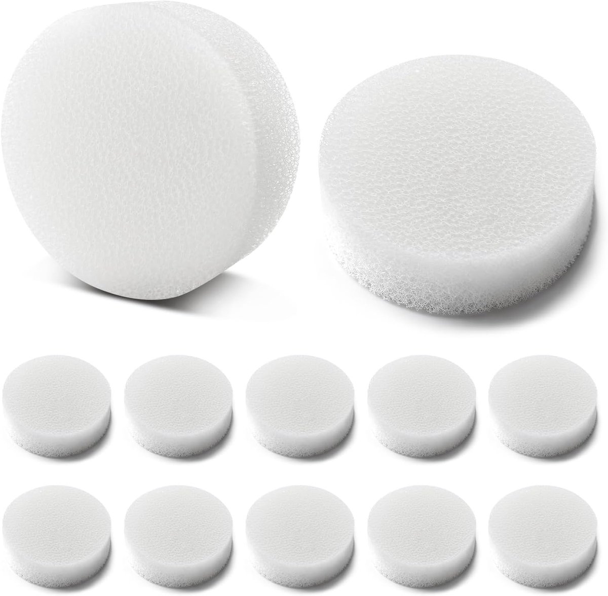 SnelShoppen - Filter Cartridges Filter Sponge voor Binnenfilter - Vervangingsfiltermateriaal voor Aquariumfilters, 12 Stuks, Organisch, Geschikt voor