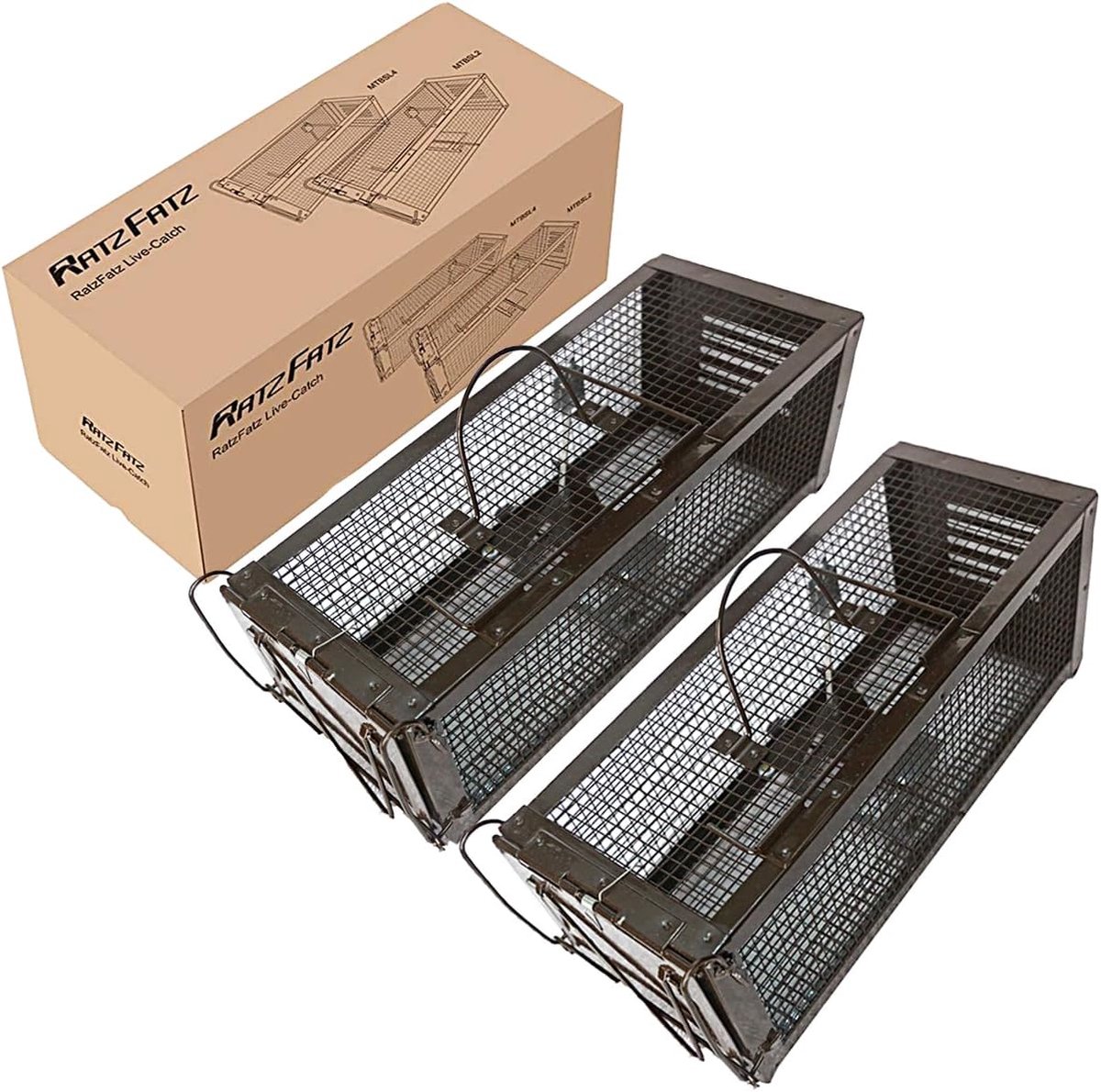 Thijox - 2 x Kooi Val voor Muizen en Ratten - Professionele XXL Muizenval Set - Verstelbare Gevoeligheid - Multi-Purpose Dierenvallen voor Tuin & Huis