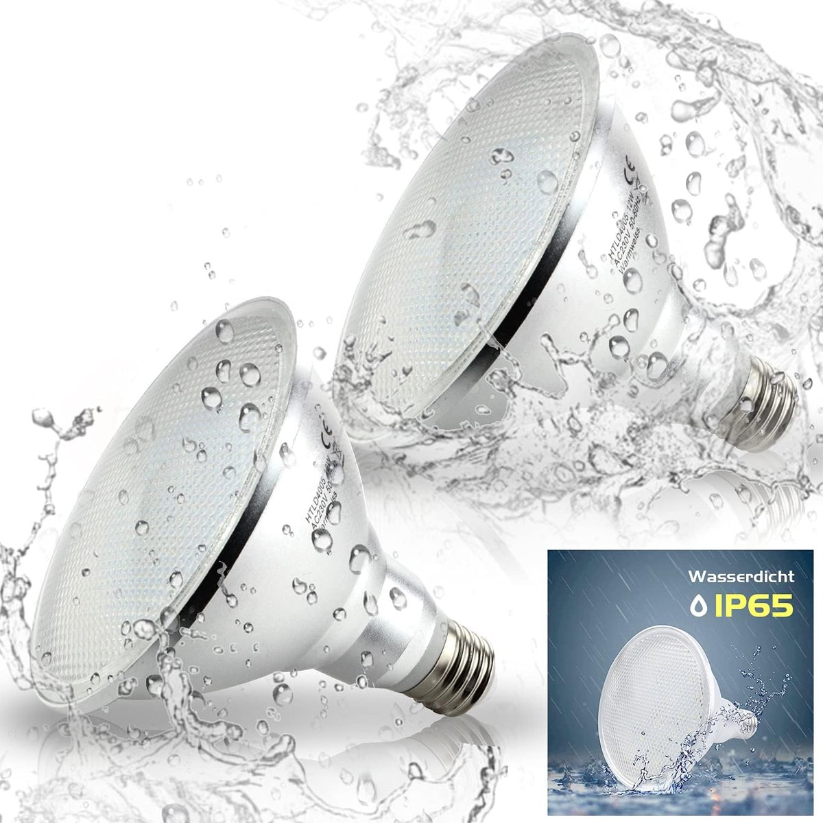 SnelShoppen - PAR38 LED E27 Floodlight 15W Reflector Lamp Warm Wit IP65 Waterproof 180 Graden Niet Dimbaar Tuin Verlichting Buitenverlichting Pack van