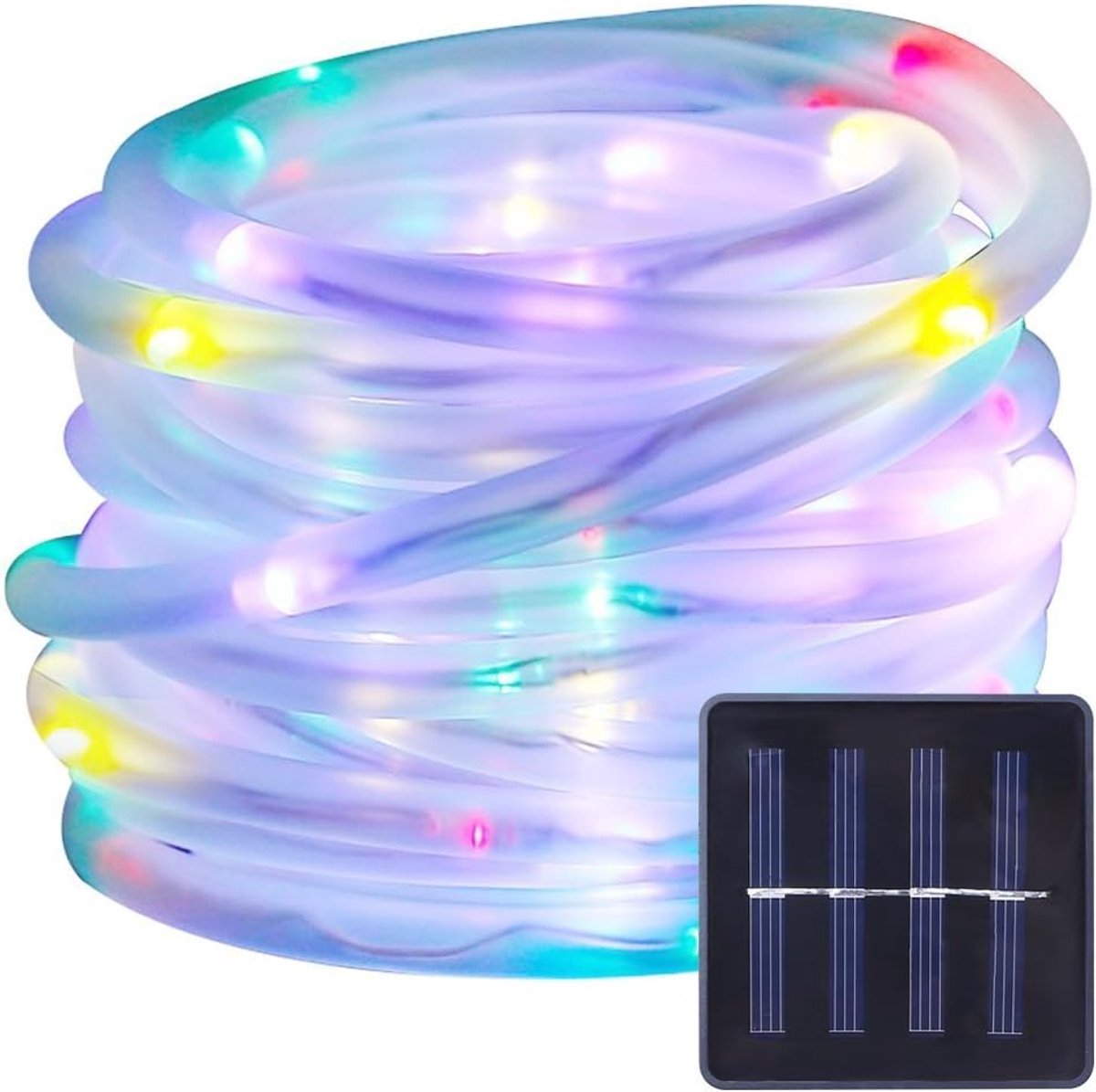 SnelShoppen - 10m 100 LED Solar Fairy Lights - Waterdichte Buitenverlichting - Perfect voor Tuin, Feesten, Trouwen en Kerstmis - Zonne-energie LED Lic