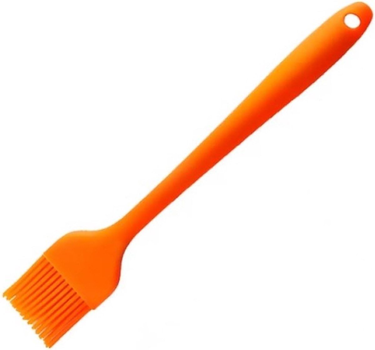 SnelShoppen - Mini Baking Brush Food Brush Silicone Oranje - Keuken & Barbecue - Verfkwast voor Bakvormen en Sauzen - Afneembaar Handvat - Vaatwasmach