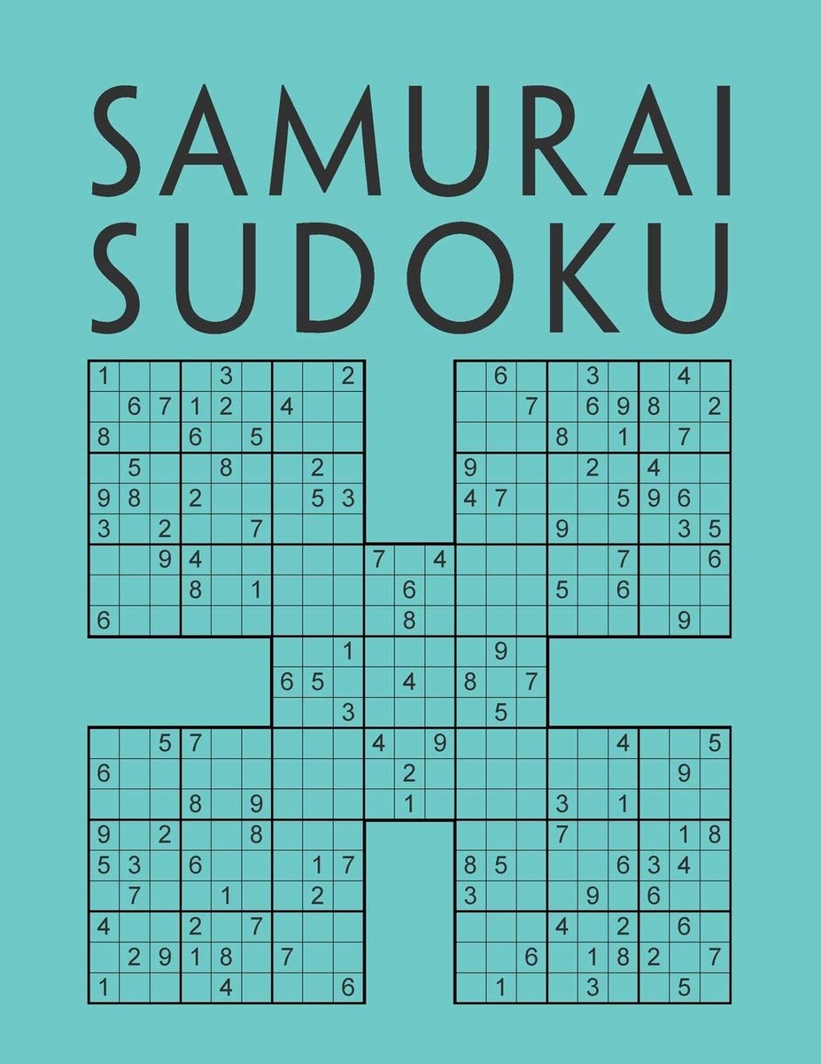 SnelShoppen - Samurai Sudoku: 200 moeilijke Sudoku puzzels voor volwassenen | Perfect voor hersentraining, ontspanning en tijdverdrijf | Ideaal voor s