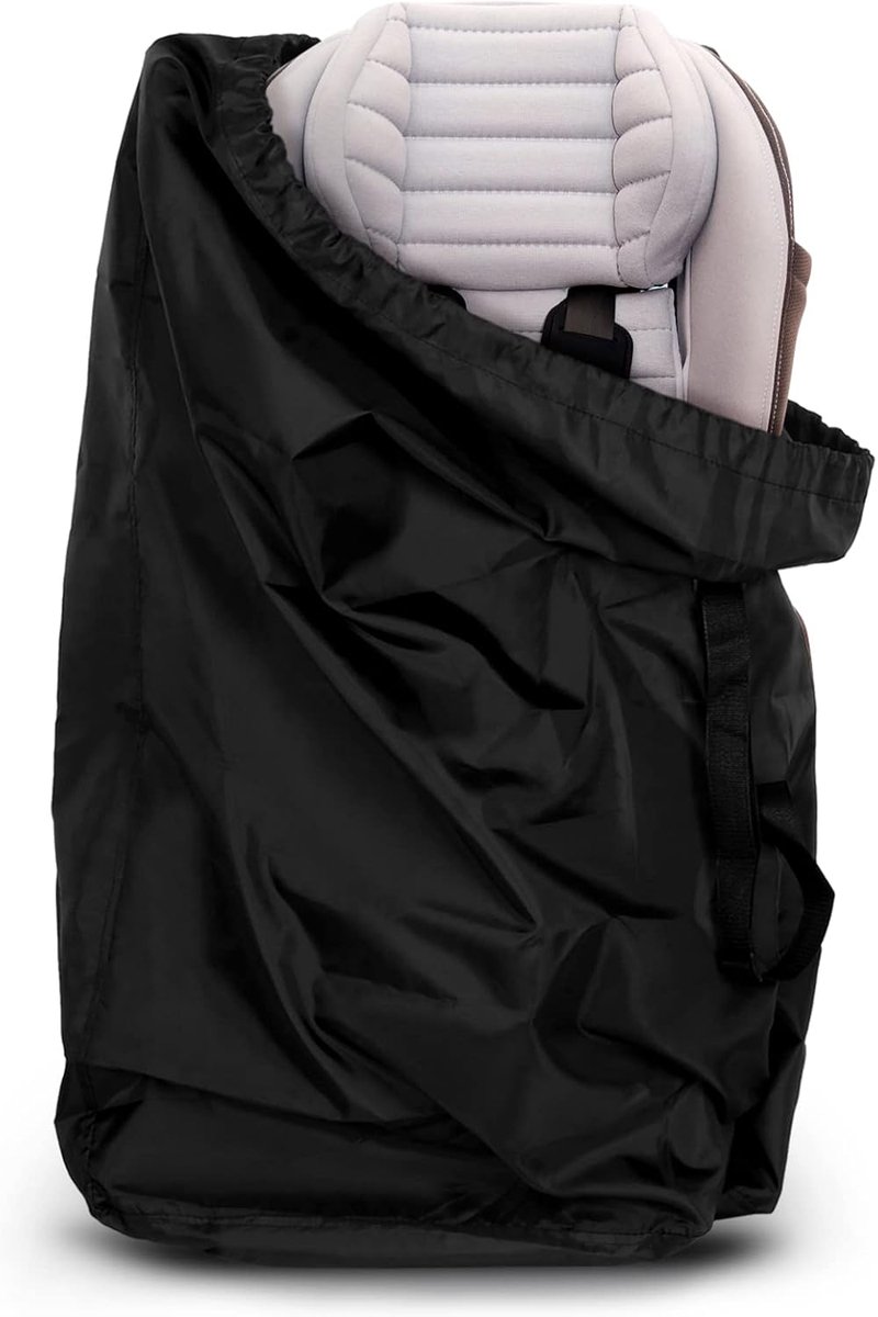SnelShoppen - Transporttas voor kinderwagens, opbergtas, beschermhoes, waterdicht 600D nylon, universele maat 117x53x33 cm, met schouderband en handva