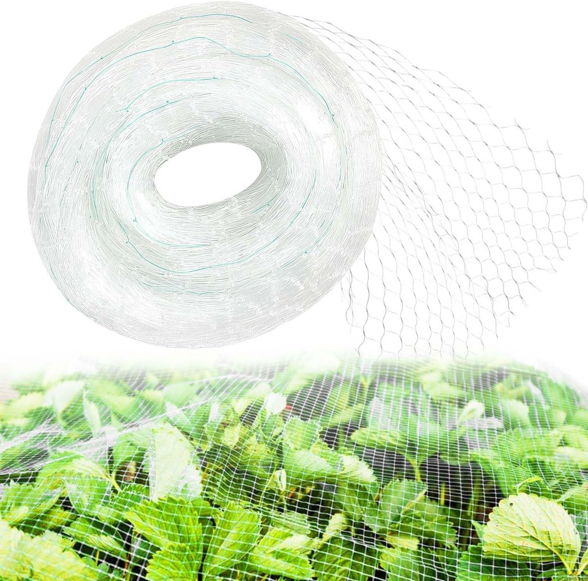 SnelShoppen - Outdoor Balkonnet 118 x 394 cm - Lichtgewicht Net voor Balkon, Dierenbescherming, Vogelbescherming, Pigeon Net, Herbruikbaar en Scheurva