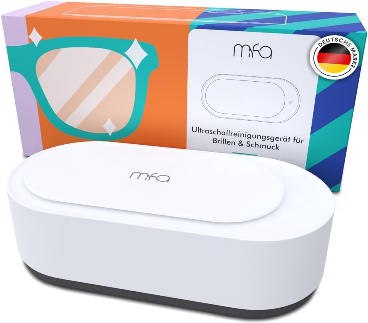 SnelShoppen - Ultrasonic Cleaner voor Brillen, Sieraden en Retainers | Ultrasoon Reiniger voor Eyewear, Juwelen, Glazen | Compact en Effectief Schoonm