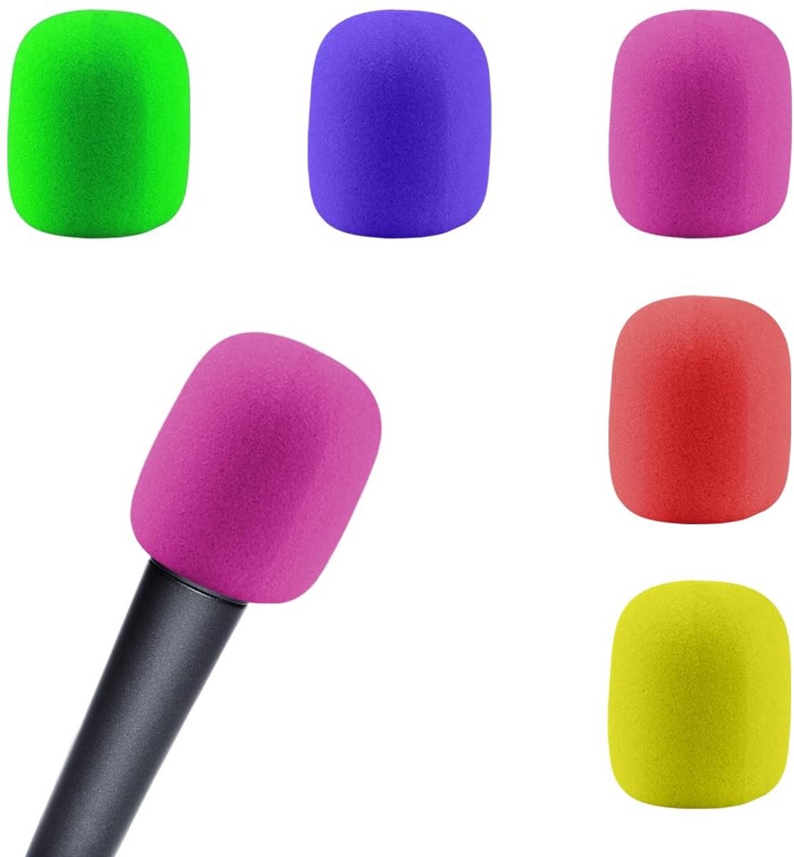 Solidchoice - Wasbare Microfoonafdekking voor Grote Microfoons, 5 Kleuren