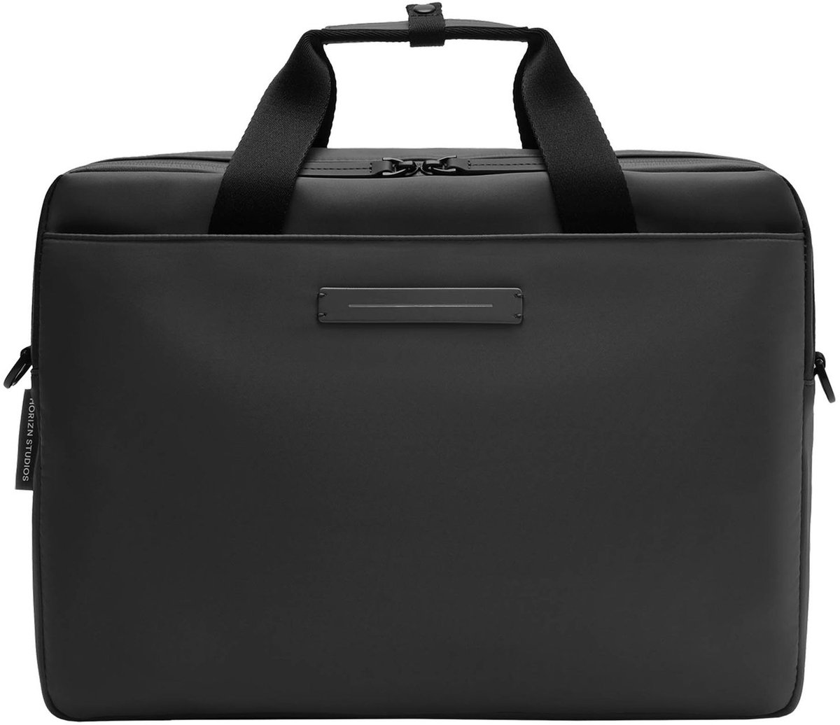 Horizn Studios business tas met laptopvak Gion Briefcase All Black zwart
