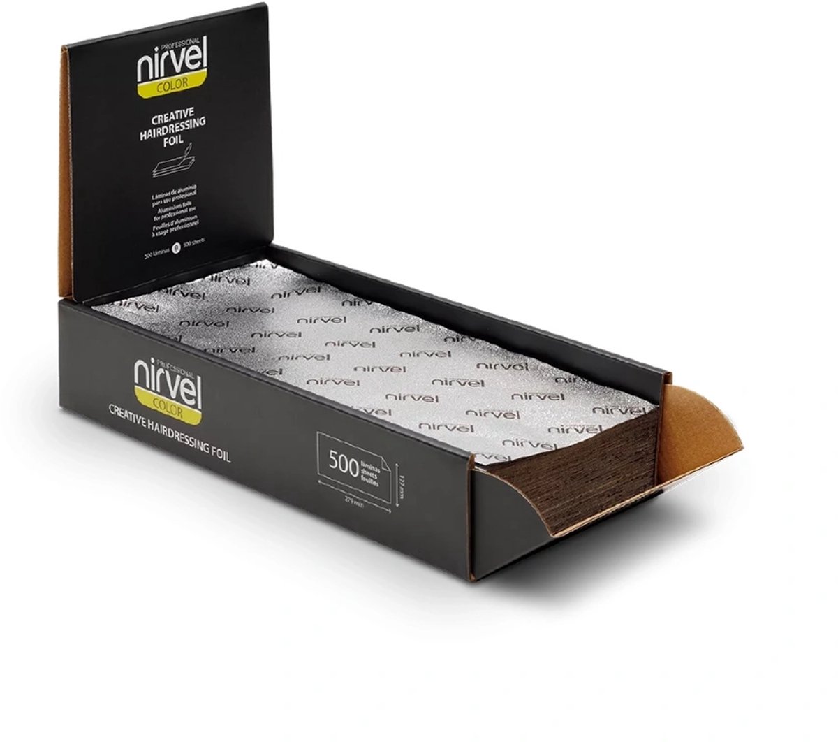Nirvel Creatieve Kappersfolie / Voorgesneden aluminiumfolie voor kleuring 500 stuks.