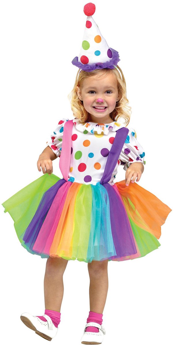 Stippen Clown Kinderkostuum - Kostuum Accessoires