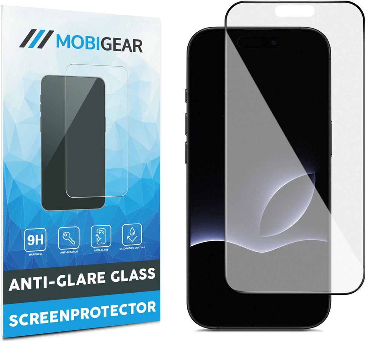 Mobigear Screenprotector geschikt voor Apple iPhone 18 Pro Max Glazen | Mobigear Premium Screenprotector Anti-Glare - Case Friendly - Zwart