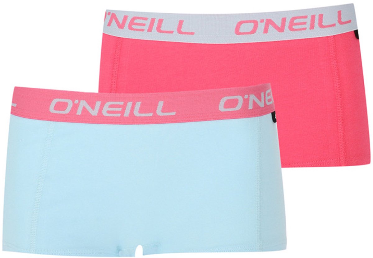 O'Neill Dames Boxershorts | Shorty | Uni | Merk: O’Neill | Kleur: Roze - Blauw | Maat: S T/M Xl | 6 Pack