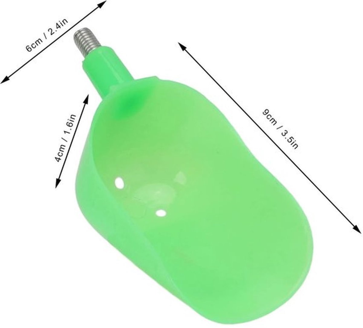 Aas Scoop Kunststof - Vissen Tool - Gooi Aas - Casting Scoop - Duurzaam - Lichtgewicht - Visgereedschap