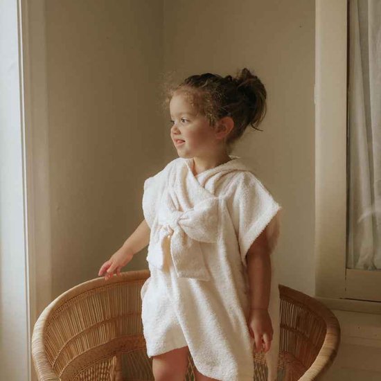 Elodie Bad poncho Kinderen - Poncho - Bad poncho - Bad cape- 1-3 jaar - Creamy White van Elodie — afbeelding 4