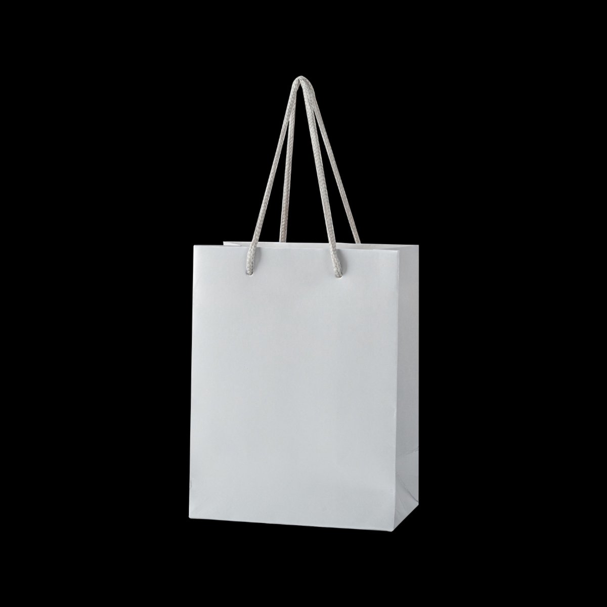24x Luxe Papieren Koordtassen Zilver – 26x32x12cm – Stevige Cadeautassen & Verpakkingstassen