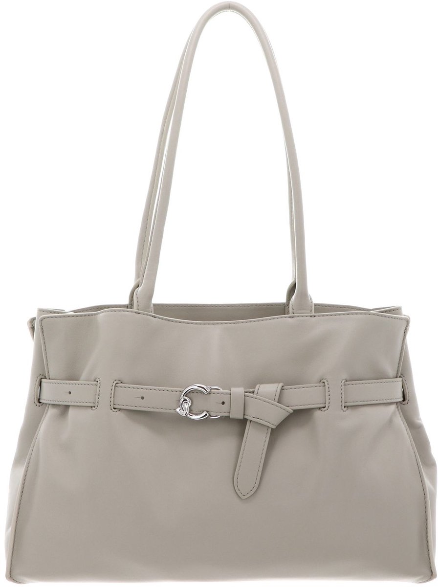 COCCINELLE Leren handtas schoudertas Sabine Soft Handbag Smooth Leather Eucalipto groengrijs
