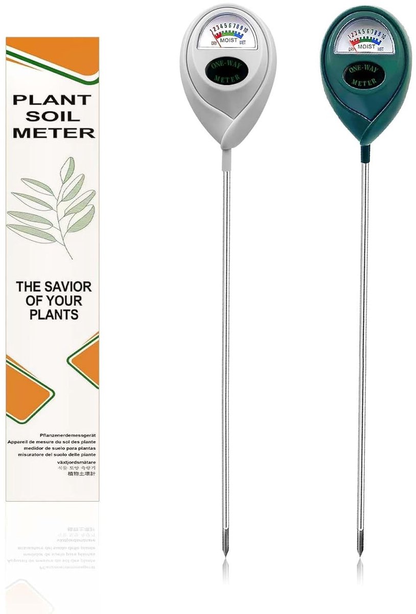 Bodemvochtigheidsmeter - Zwart - 32 cm - Voor Binnen en Buiten - Voor Planten en Tuin