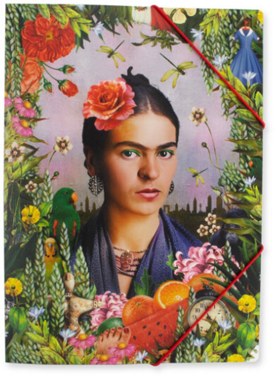 Lanzfeld Frida Kahlo - Documentenmap A4 - Met Elastiek - Self Portrait