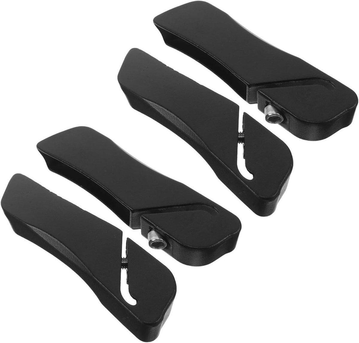 Fiets Stuuruiteinden - Aluminium Handgrepen - Meer Controle - Verstelbare Handposities - 10.2cm Lengte - Zwart
