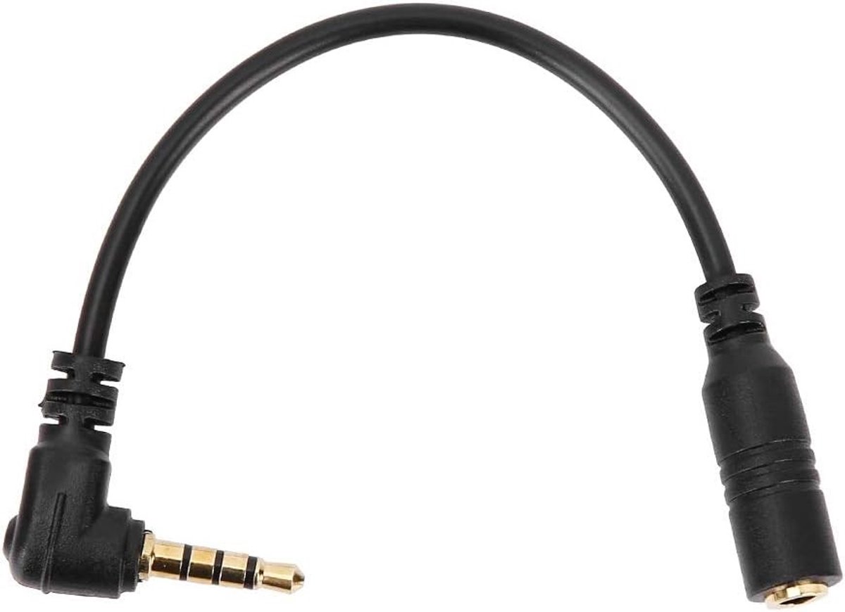 3.5mm TRS naar TRRS Adapterkabel voor Hoofdtelefoons, Microfoon en Elektronische Apparaten - Converterkabel voor Audioverbindingen