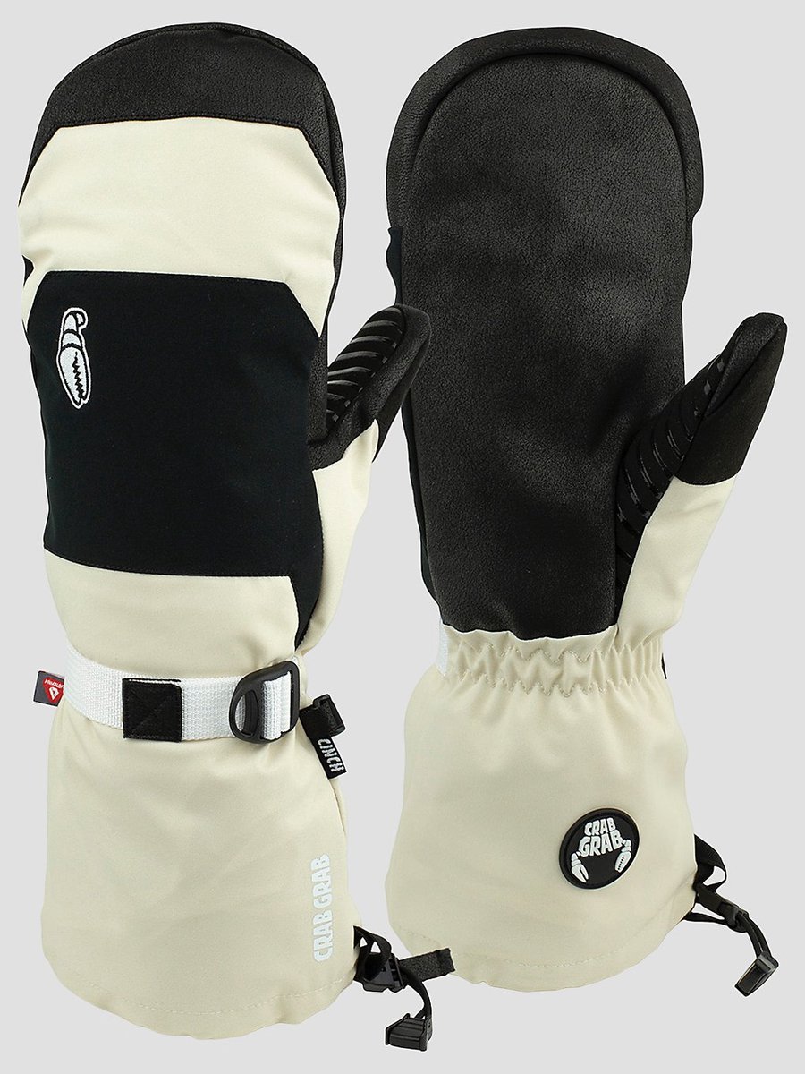 CRAB GRAB Cinch Mitt Wanten Crème en Zwart