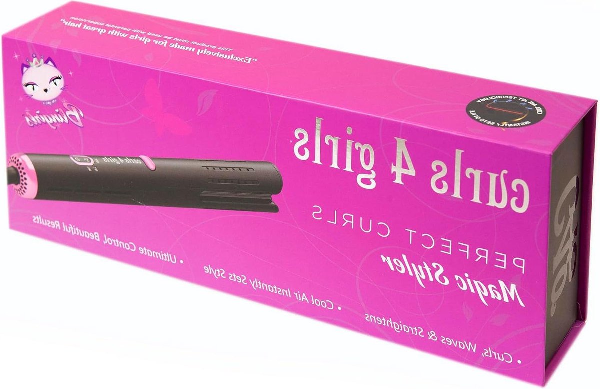 Haarstyler - Stijltang Krultang - Haar Krullen Maken - Automatische Rotatie - 1 Stuks - Roze