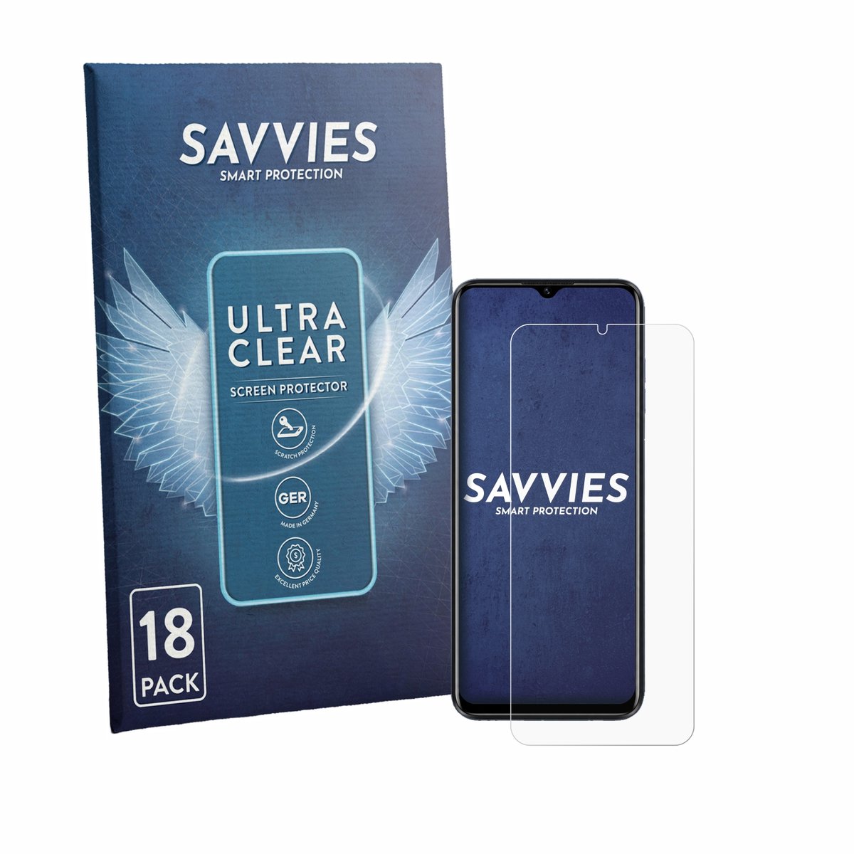 Savvies - Screenprotector voor Lagenio A10 Pro - Folie Beschermfolie transparant 18 Stuks