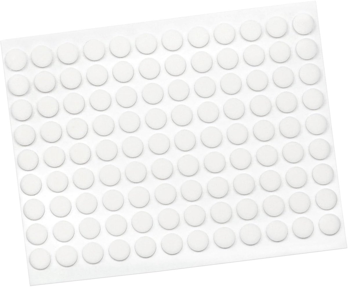 Adsamm® / 108 x zelfklevende anti-slip pads/wit/Ø 10 mm/rond, / stick -on antislip EPDM rubberen - ShopVlot