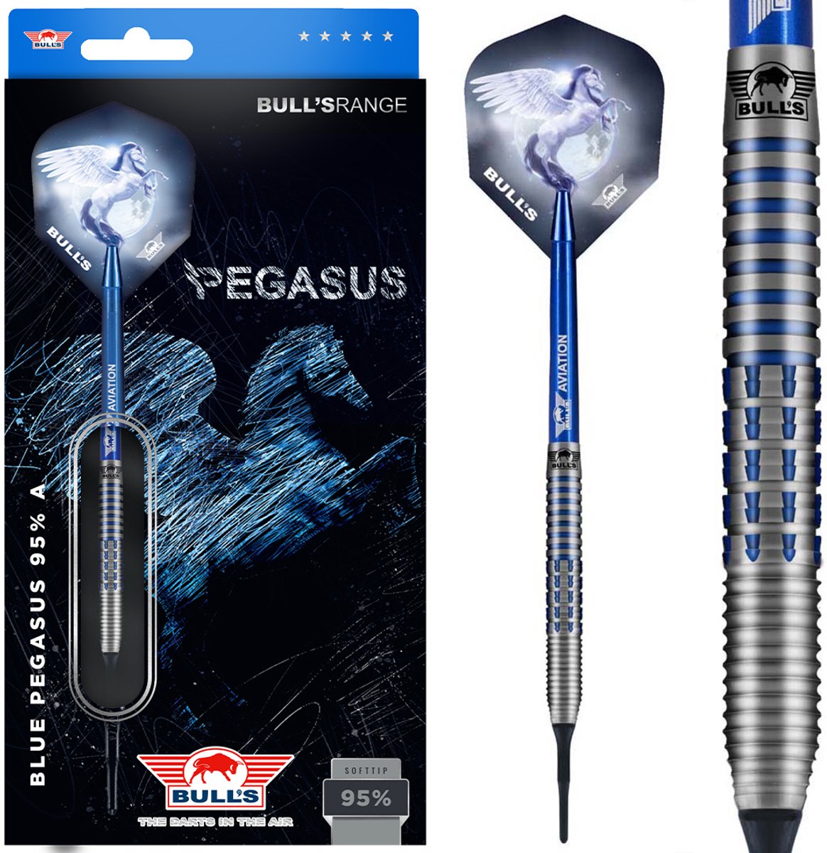 Bull's Blue Pegasus A 95% 18 gram Softtip