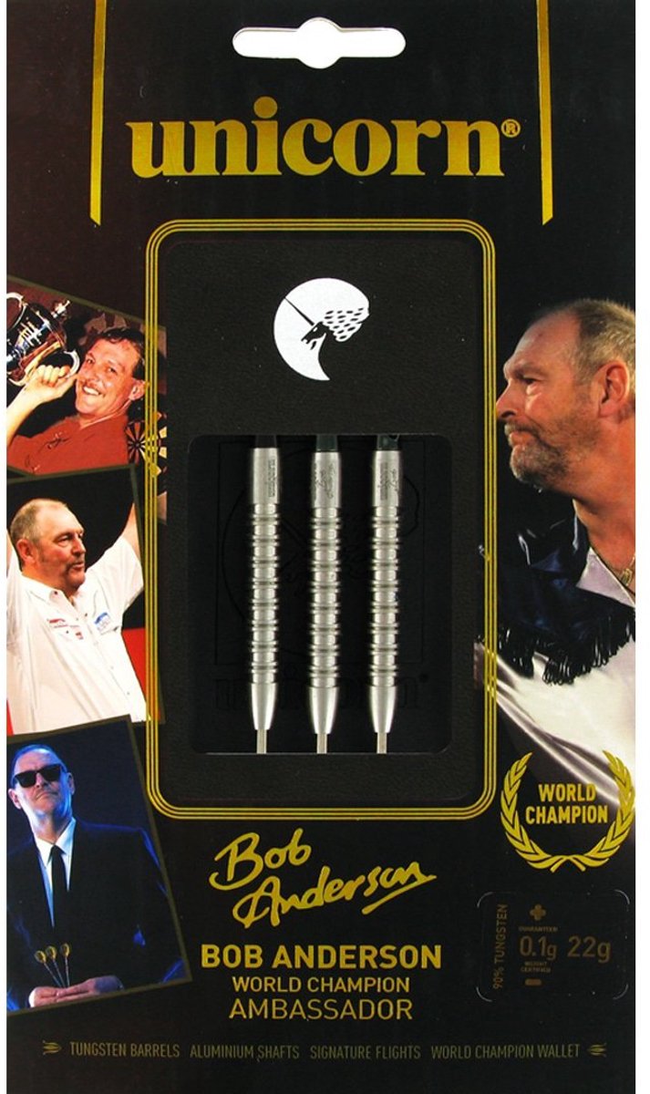 Unicorn World Champion Bob Anderson 90% Tungsten - Dartpijlen - 24 Gram van Unicorn — afbeelding 4