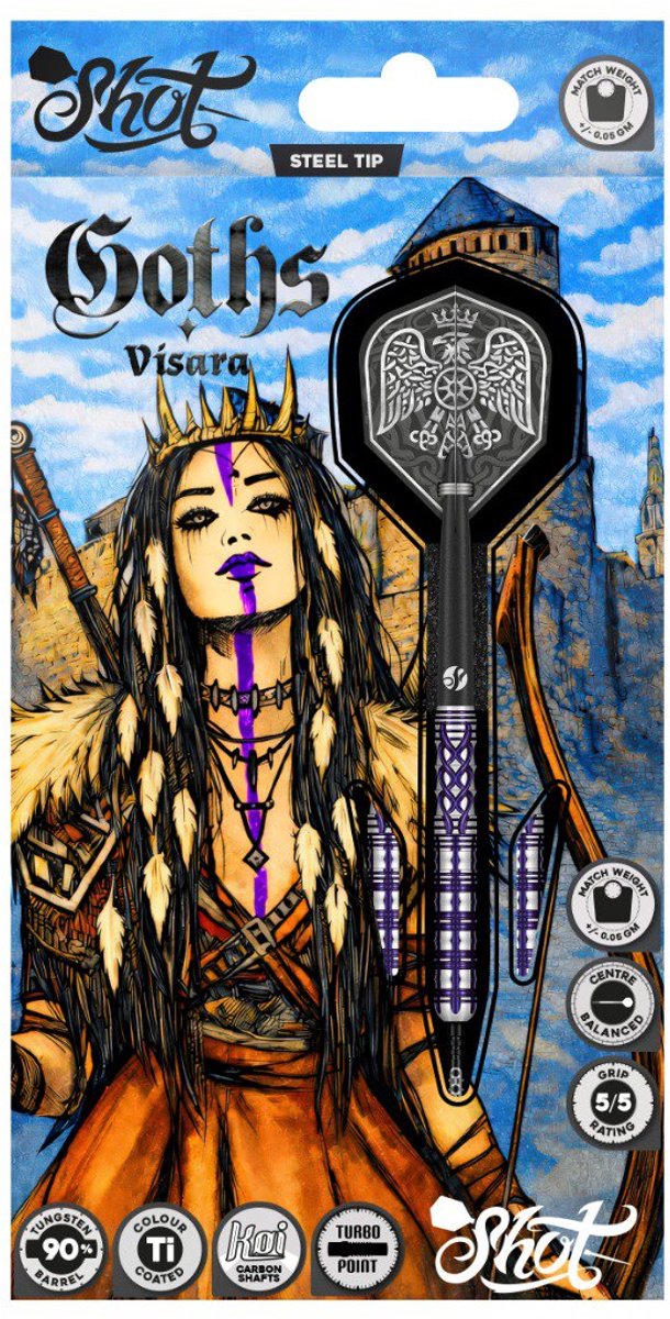 Shot Goths Visara Turbo Point 90% - Dartpijlen van Shot! — afbeelding 4