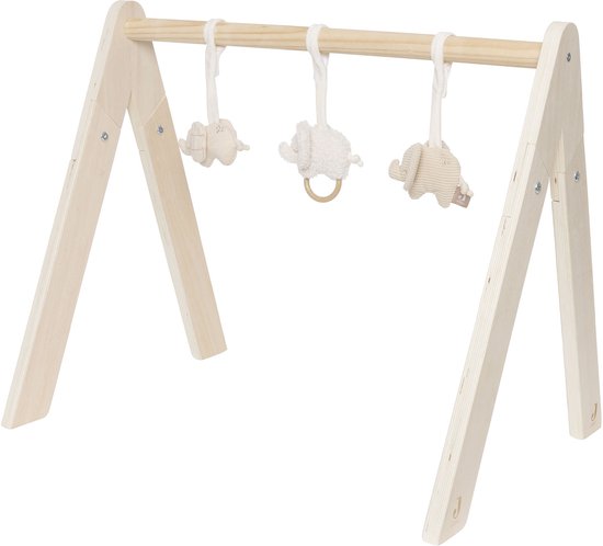 Jollein Babygym - Baby Speelgoed - Hout & Polyester - Elephant Tales