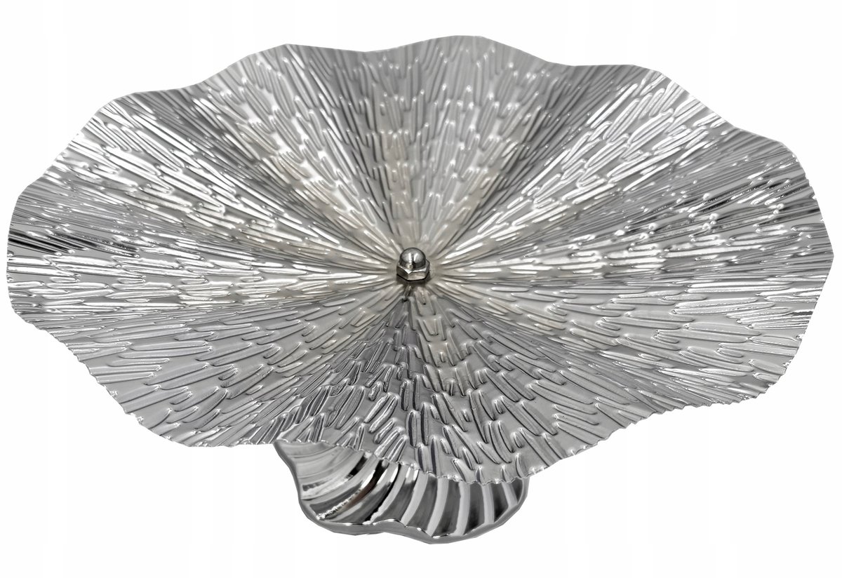 Zilverkleurige Taart- en Cupcake Schaal Ø34 cm