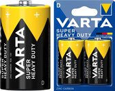 Varta R20 D, D, Zinc-Carbone, 1,5 V, 2 pièce(s), Multicolore, 61,5 mm