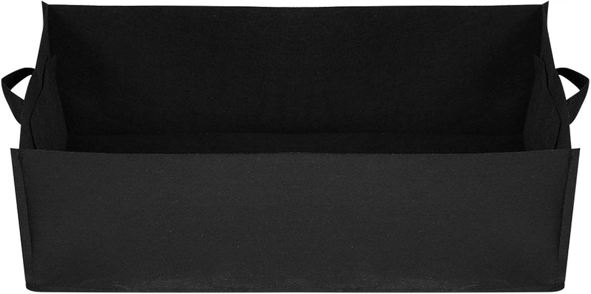 Rectangulaire Tuin Groeitassen van Niet-Geweven Stof voor Groenten en Aardbeien (60 x 30 x 20 cm) - Ideaal voor Tuinieren en Planten Groei