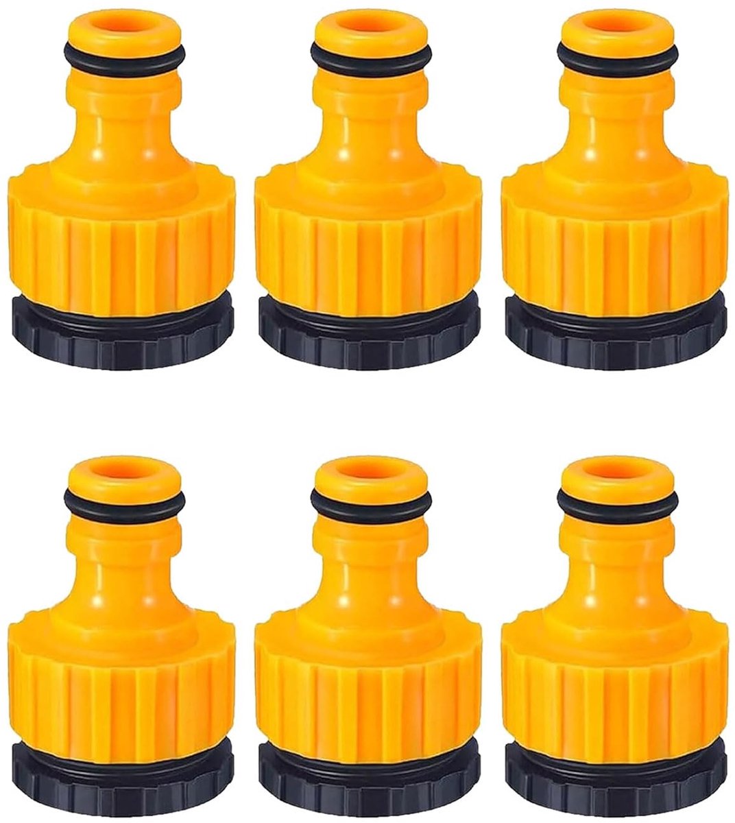 Set van 4 tuin waterkraan adapters 1/2 inch naar 3/4 inch