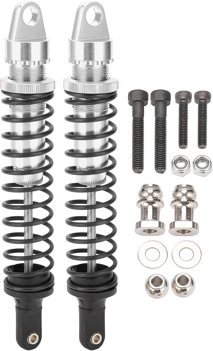 2 Stuks 195mm RC Schokdemper, Aluminium Olie Demper voor 1/5 Offroad Auto's en Klimmen