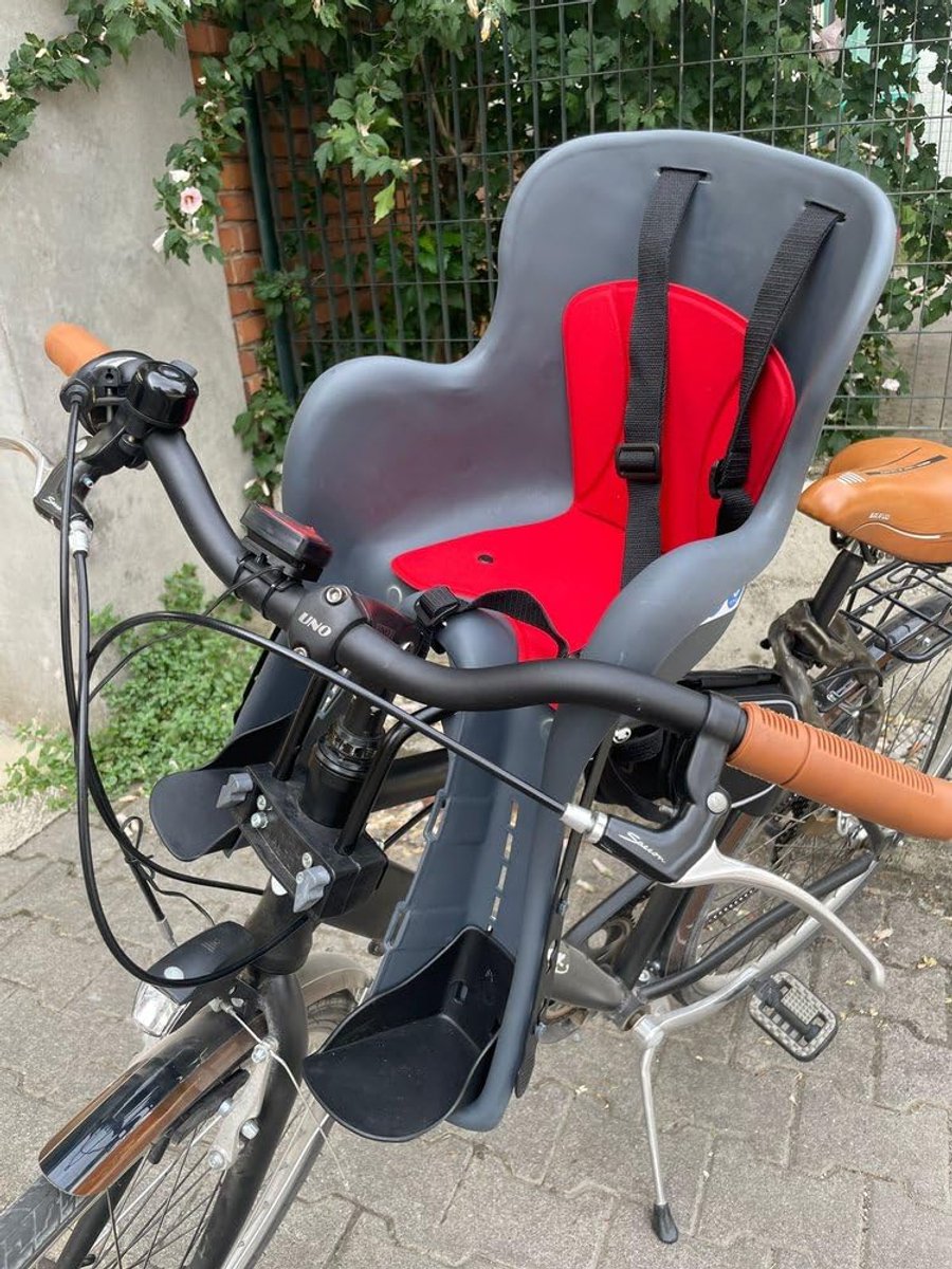 SnelShoppen - On Bike Kiki Fietsstoeltje Voor Kinderen - Veilig en Comfortabel Kinderzitje - Bevestiging Aan Fietsstuur en Frame - Geschikt Voor Fiets