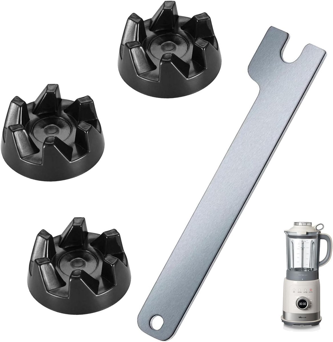 3 stuks reserveonderdelen voor blender KSB5, mixerkoppeling, reserveonderdelen voor blender, mixerkoppeling - ShopVlot