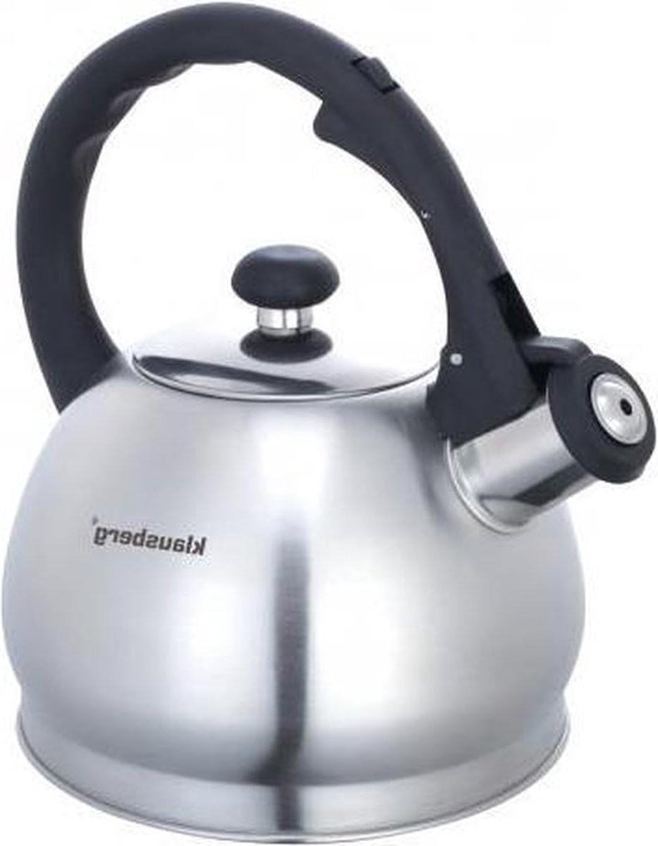 Fluitketel - Waterkoker Theepot - Water Koken - Geschikt voor Inductie - 1.8 Liter - Zilver