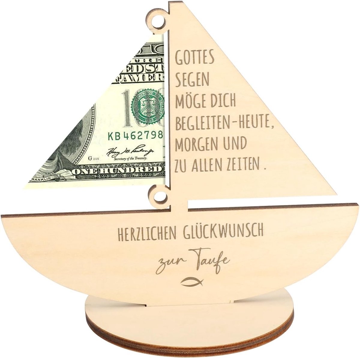 Uniek geldgeschenk voor vormsel, houten cadeau voor jongens en meisjes, perfect voor communie en verjaardagen