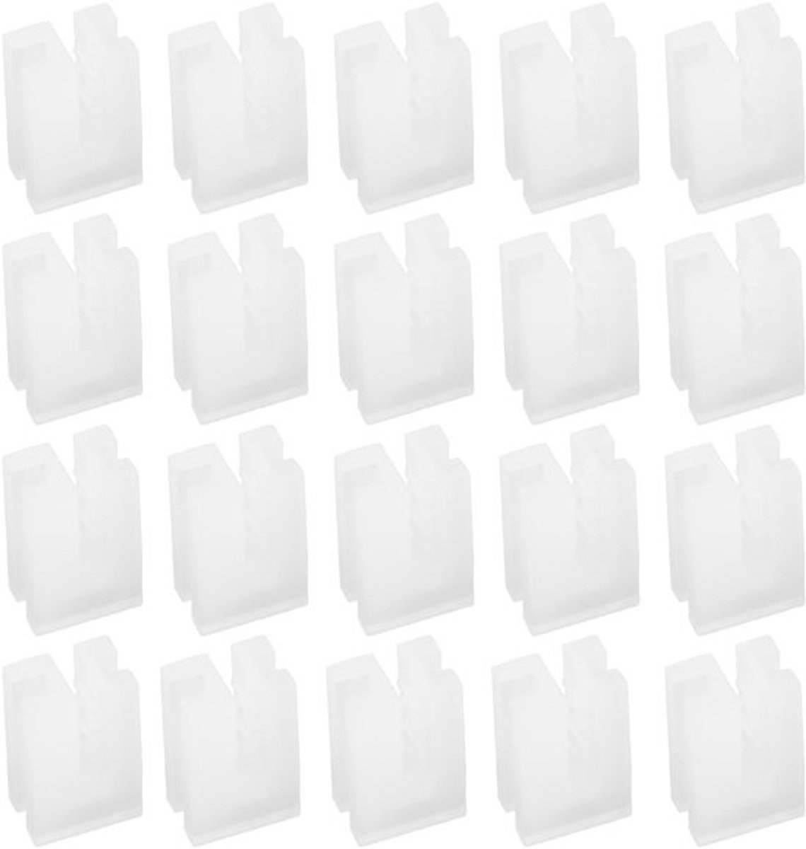Radiator Inlegstukken 20 Stuks - Anti-Vibratie - Beschermhoes - Kunststof - 10x14mm - Geschikt voor Plaatradiatoren - Radiatorbeschermers