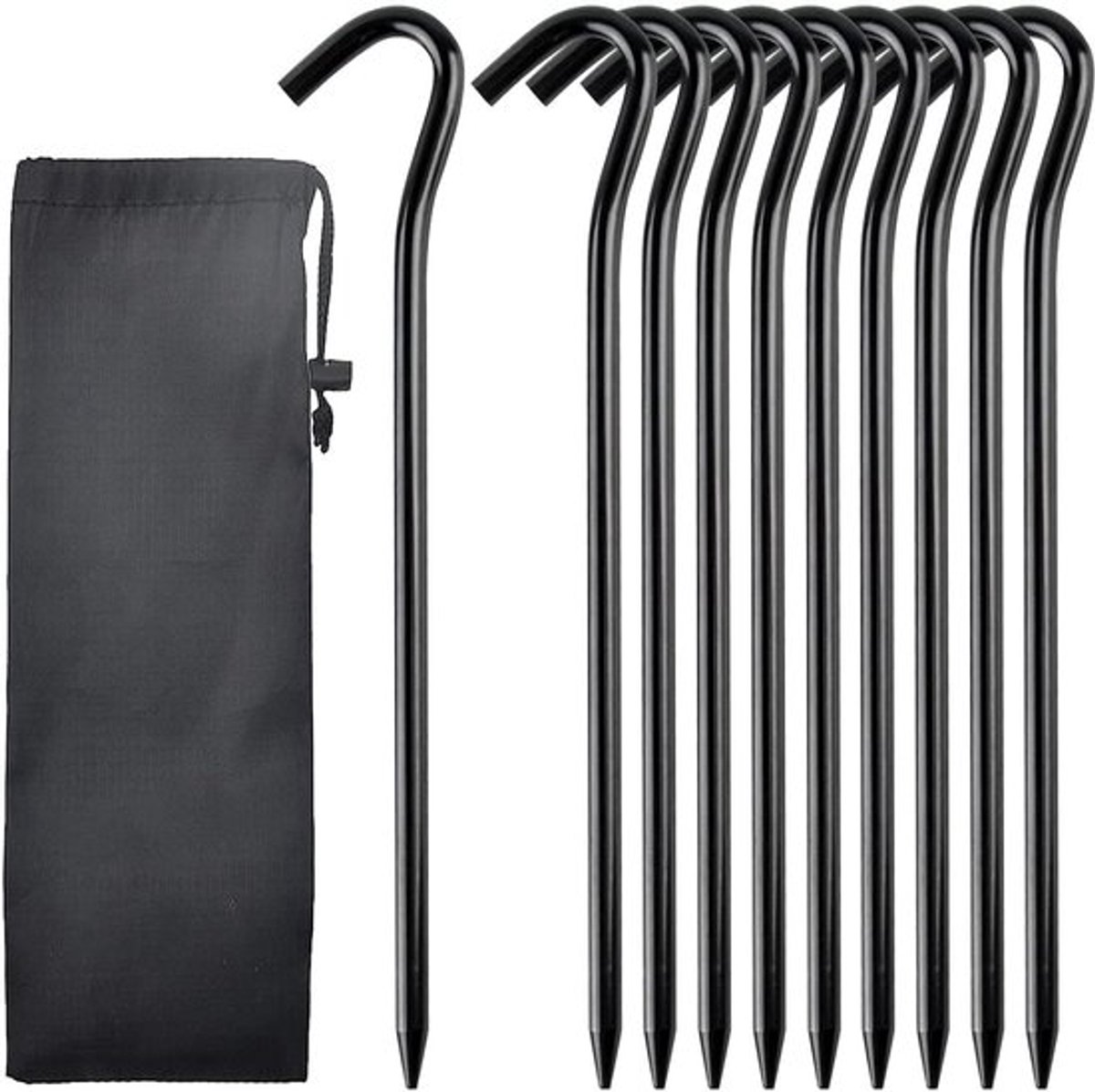 Tentharingen 18 cm - Aluminium - Zeshoekig Design - Stabiele Campingharingen - Ideaal voor Tent/Paviljoen - Versterkt Materiaal - Tentpennen