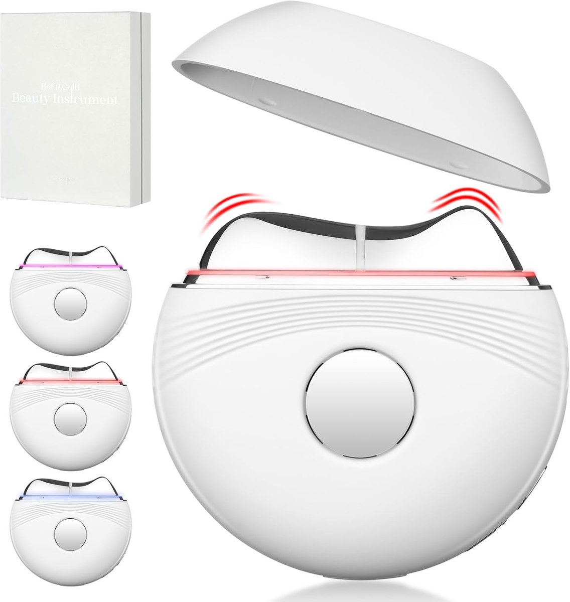 Thijox - Gua Sha Gezichtsmassager met Rood Licht, Elektrische Anti-Veroudering Gezichtsgereedschap, Warmte en Trillingen, Rimpelverwijderaar, Zwelling