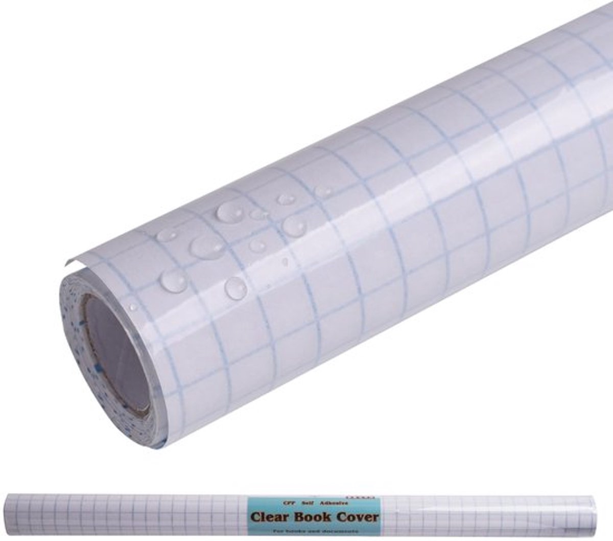 Boekomslag Doorzichtig - Zelfklevend - 45 cm x 150 cm - 0,07 mm Plastic - Documentenbescherming - Glanzende Afwerking - Boekfolie