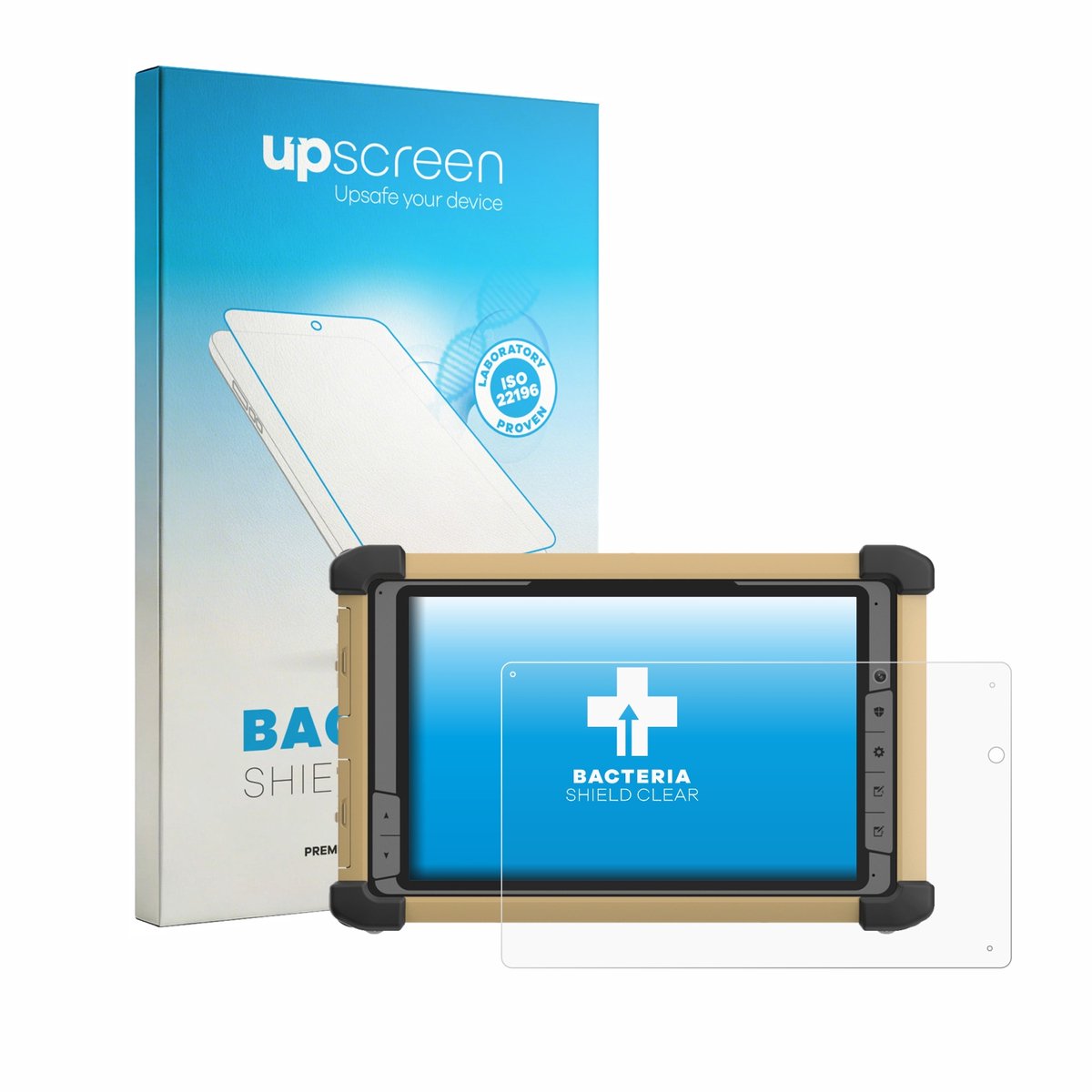 upscreen - Screenprotector voor DT Research DT381RP - Folie Beschermfolie transparant antibacterieel