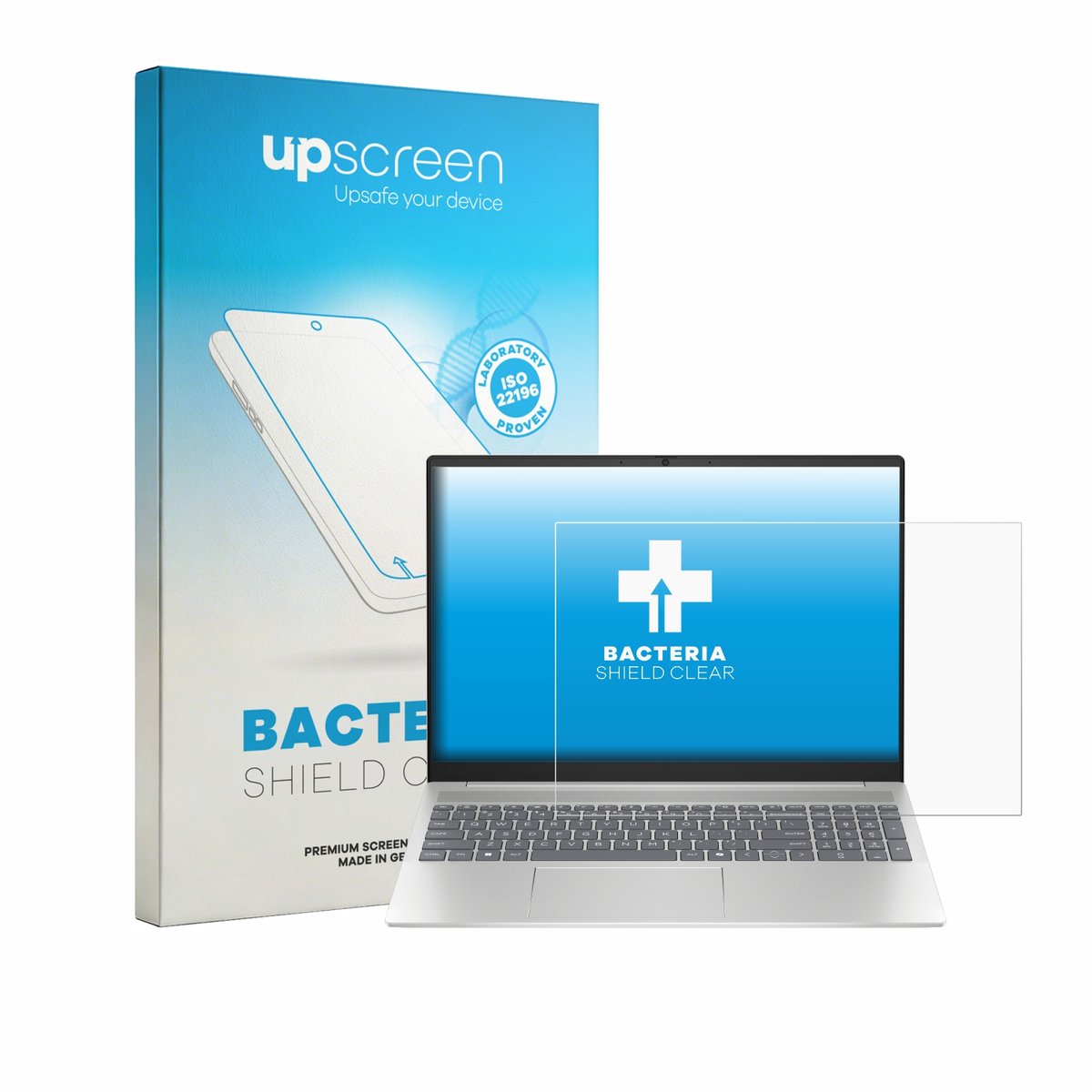 upscreen - Screenprotector voor HP Pavilion 16-ag0xxx - Folie Beschermfolie transparant antibacterieel