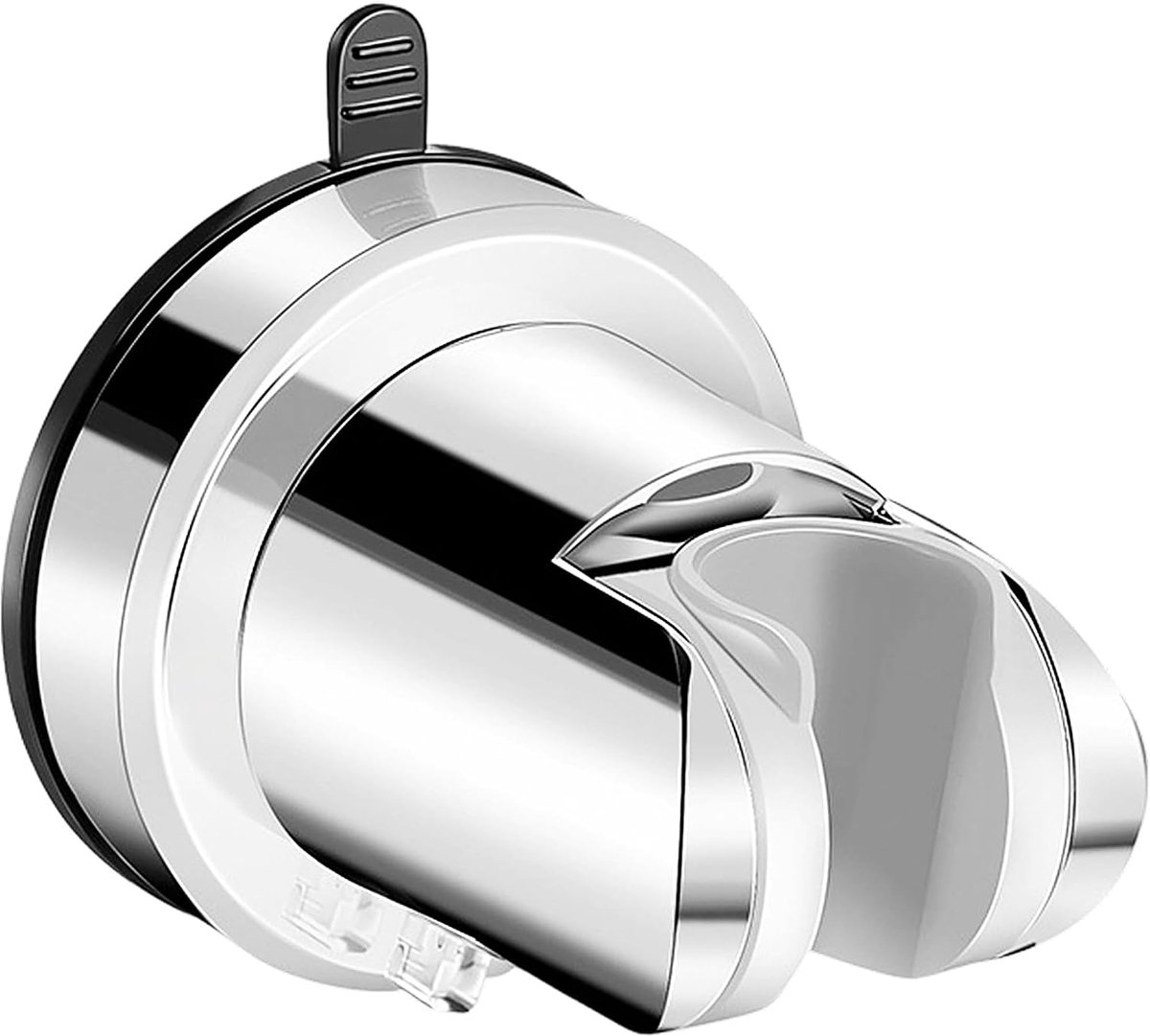 SnelShoppen - Suction Cup Shower Head Holder - Verstelbare Douchhouder zonder Boren - Ideaal voor Badkamer en Camper - RVS, 7x8cm - Makkelijk te Verpl