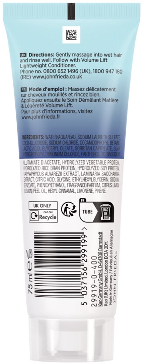 John Frieda - Volume Lift Shampoo - 6 x 75 ml - Voordeelverpakking