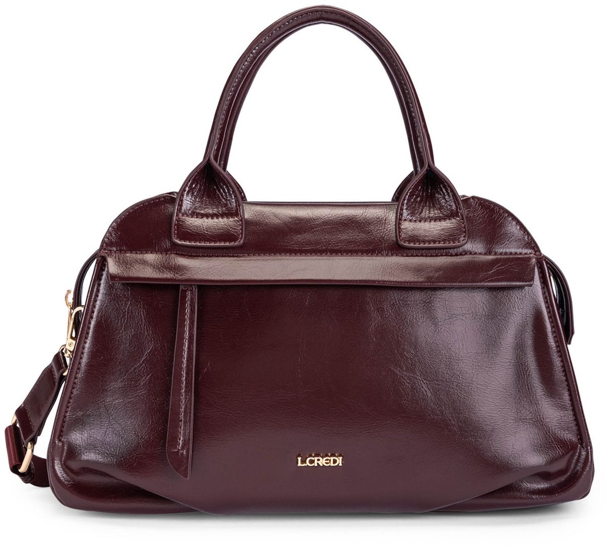 L.CREDI handtas schoudertas Sohanni Hand Bag Cherry Shade wijnrood